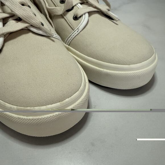 Taos Women’s Super Soul Sneaker Size 8 Natural Distressed Canvas Shoe No Insoles - Picture 5 of 12